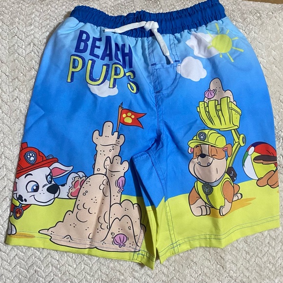 Paw patrol swim trunks boys size 5/6 - Picture 1 of 8